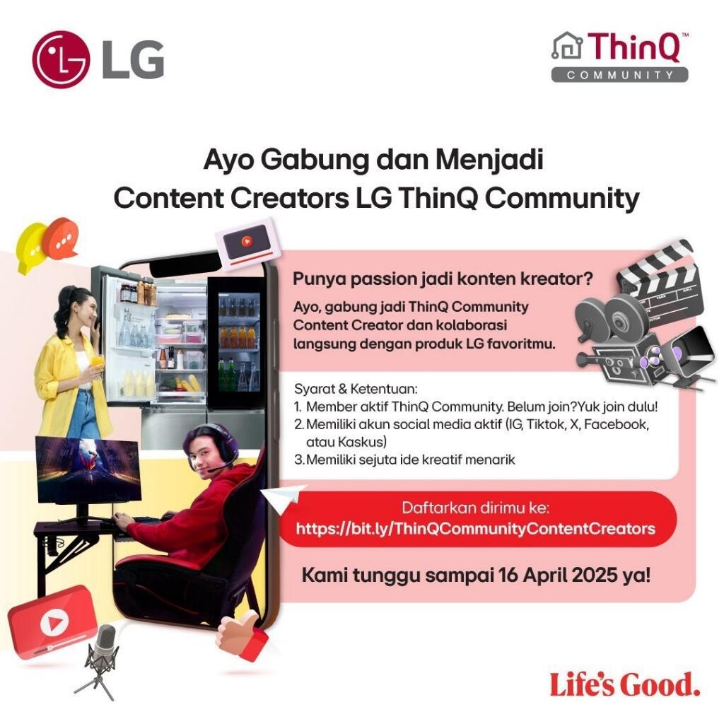 LG Sedang Mencari ThinQ Community Content Creator