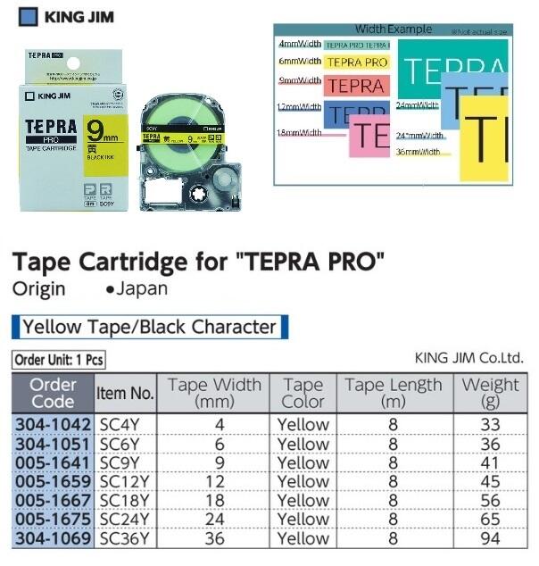 Tape Catridge for Tepra Pro KING JIM