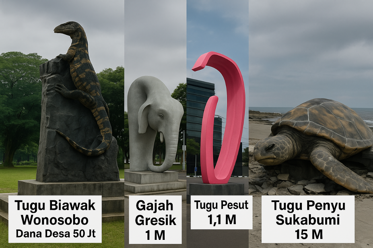 Tugu 15M Ambyar, Tugu 50Jt Keren! Serius Ini Bangunan atau Prank??