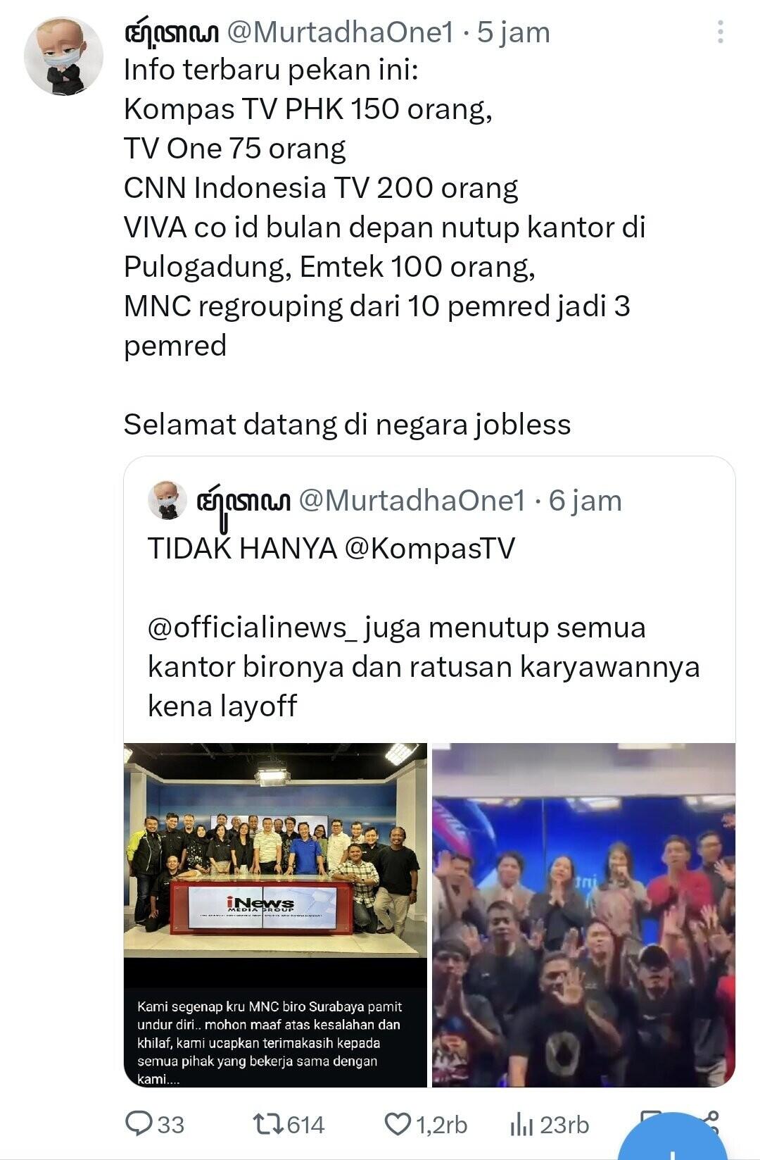 Tangis Presenter Kompas TV Gita Maharkesri Saat Siaran Terakhir Usai Kena PHK Massal