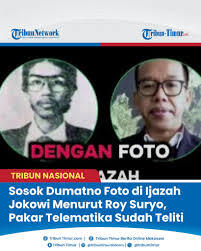 Dulu Yakin Ijazah Jokowi Palsu,Kini Roy Suryo Ragu usai Dicecar Darimana dapat Ijazah