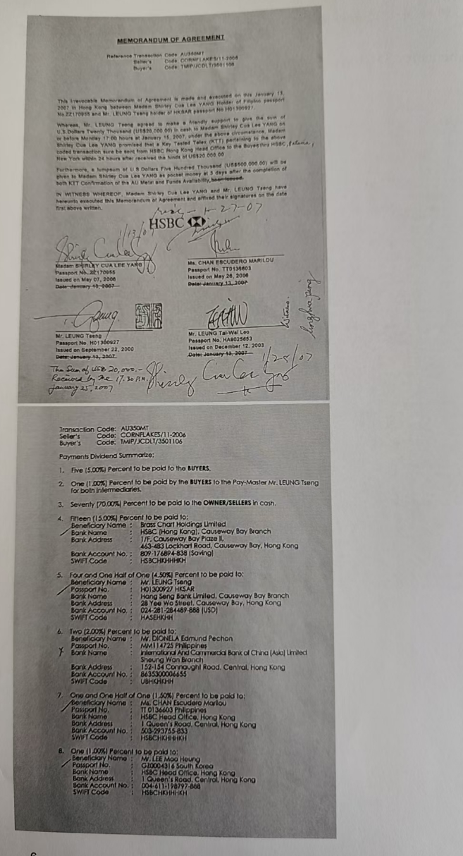 Iniulat ang Pamilya Marcos ng Pilipinas sa Hong Kong dahil sa Paghuhugas ng Pera