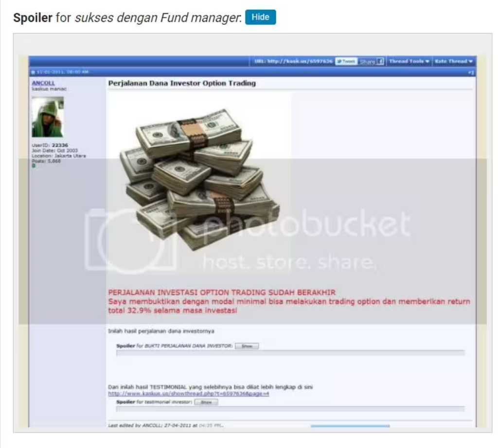 Project Dana Investasi ANCOLL Hedge Fund Manager 2025 ...