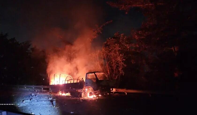Truk TNI AD yang Membawa Muatan Amunisi Terbakar, Satu Personel Meninggal Dunia