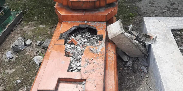 Geger, Belasan Nisan Salib di Bantul Dirusak Orang Tak Dikenal
