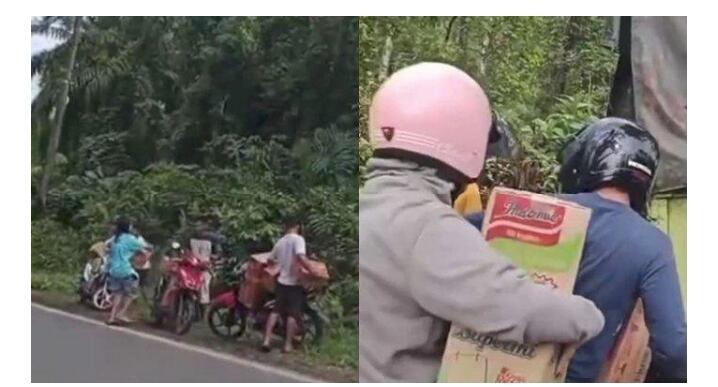 Polisi Minta Pemilik Truk Mie yang Dijarah Warga Usai Kecelakaan Buat Laporan