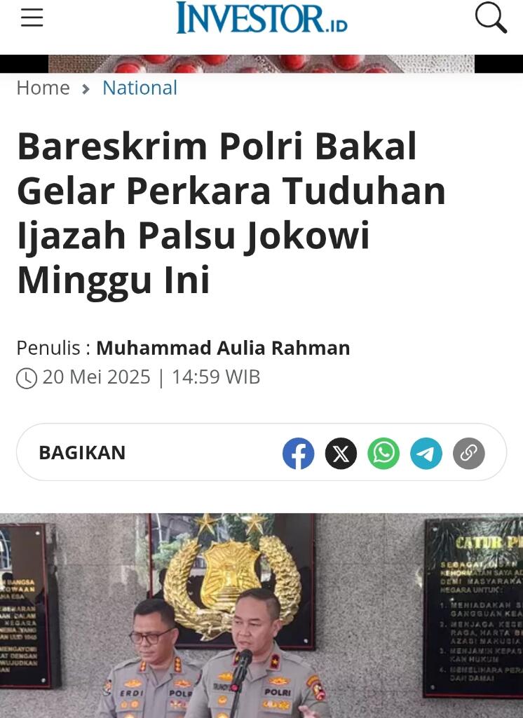 Andi Pramaria Buka Suara soal Ijazah Jokowi Pakai "Times New Roman"