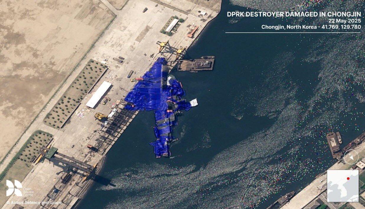 Kim Jong Un Murka, Kapal Destroyer Kedua Rusak saat Diluncurkan