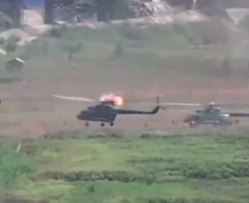 First Time: Helikopter Mi-17 Junta Militer Myanmar Jatuh Akibat Dientup Drone