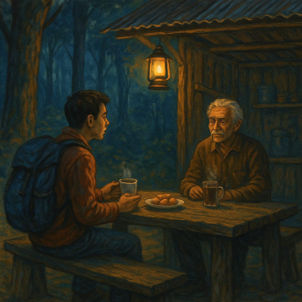 Penjaga Warung di Tengah Hutan