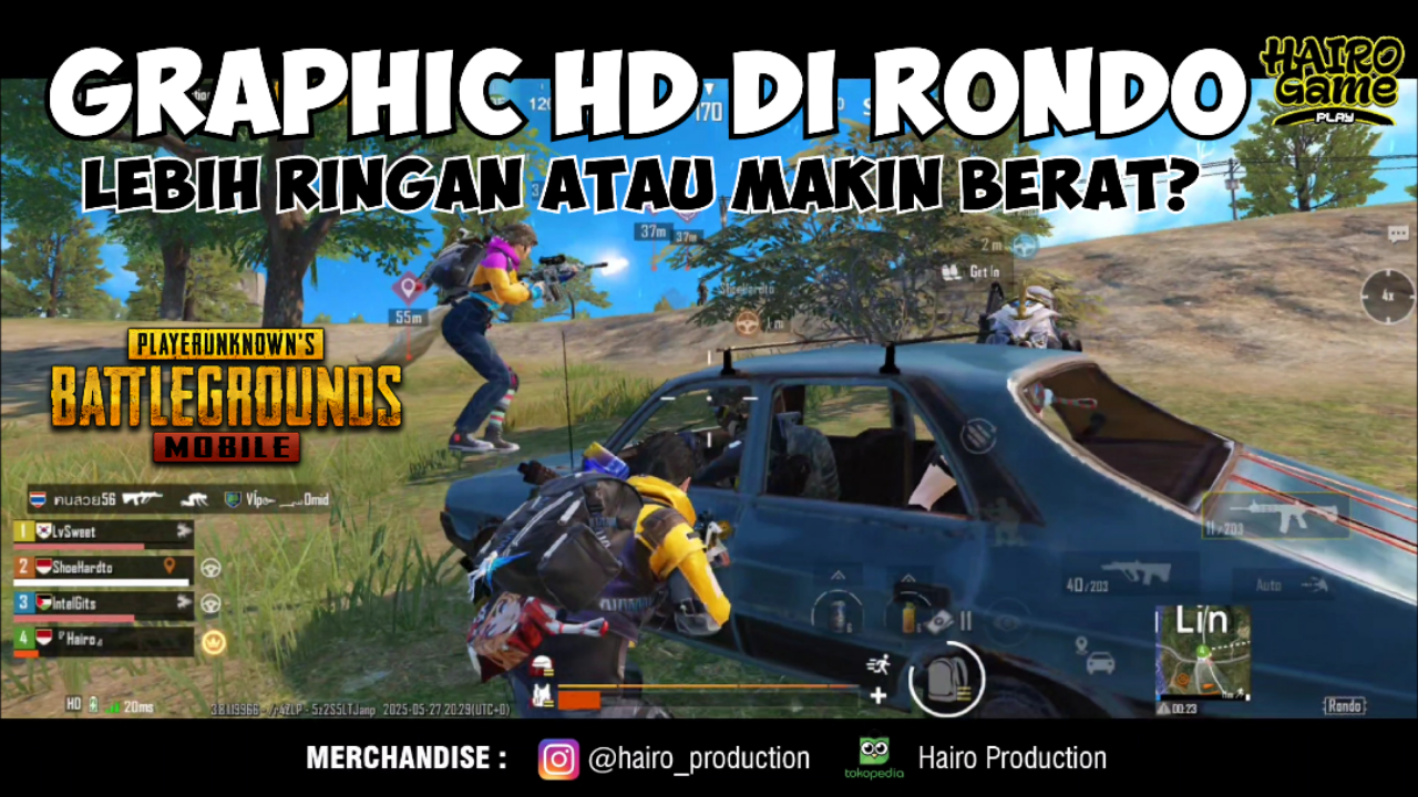 &#91;Video&#93; Graphic HD di Rondo. Lebih Ringan Atau Makin Berat? - PUBG MOBILE Gameplay
