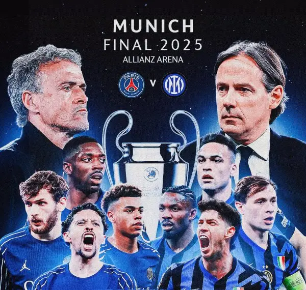 Prediksi Bolazola, PSG vs Inter Milan 1 Juni 2025