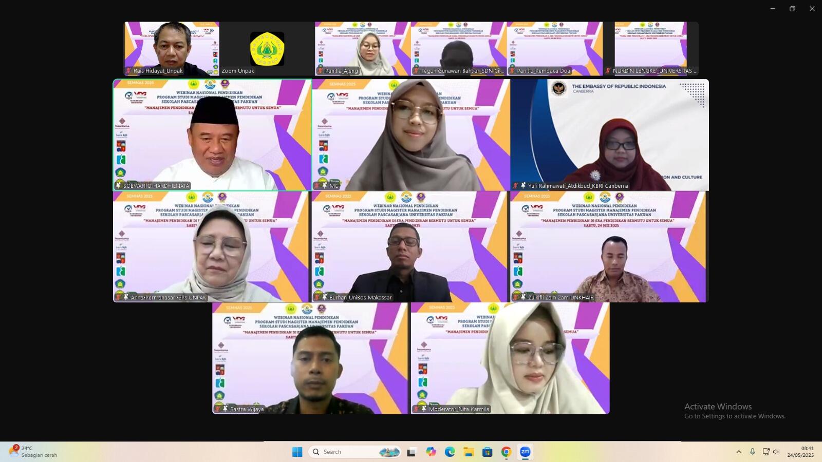 Seminar Nasional Unpak 2025, Perkuat Manajemen Pendidikan Bermutu yang Berkelanjutan