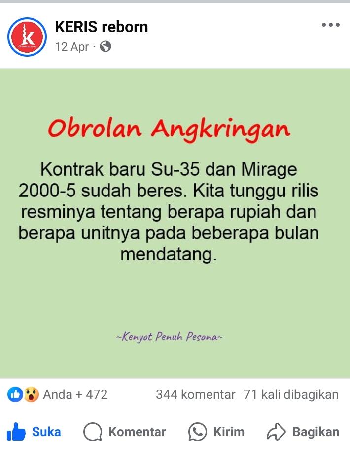Diskusi Khusus: Indonesia Ingin Lanjutkan Pembelian Su-35