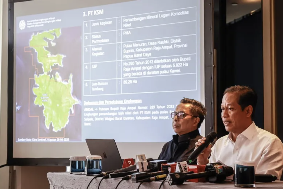 Hasil Peninjauan KLH pada Tambang Nikel di Raja Ampat, Ada Pencemaran Lingkungan