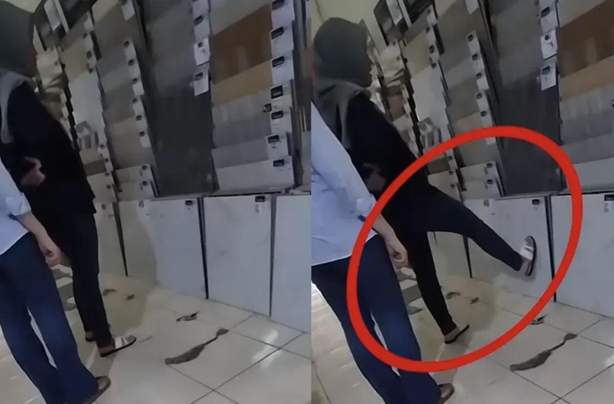 Pembeli Tidak Budiman! Seorang Pembeli Keramik Diusir Gara-gara Tunjuk Pakai Kaki