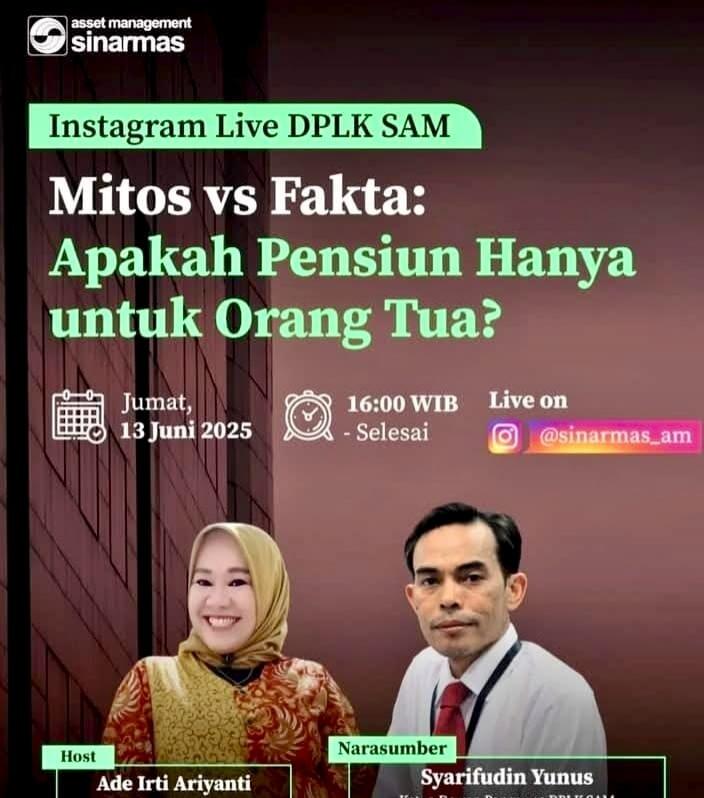 Komitmen Edukasi Publik, Sinarmas AM Live IG Sosialisasi Pentingnya DPLK