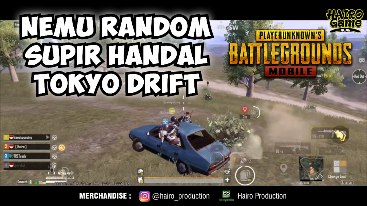 &#91;Video&#93; Nemu Random Supir Handal Tokyo Drift - PUBG MOBILE Gameplay