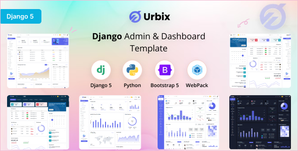 Urbix - Django Admin &amp; Dashboard Template