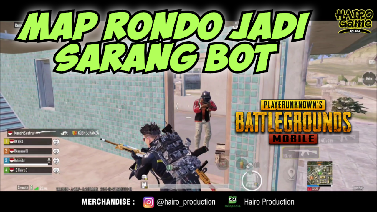 &#91;Video&#93; Map Rondo Jadi Sarang Bot - PUBG MOILE Gameplay