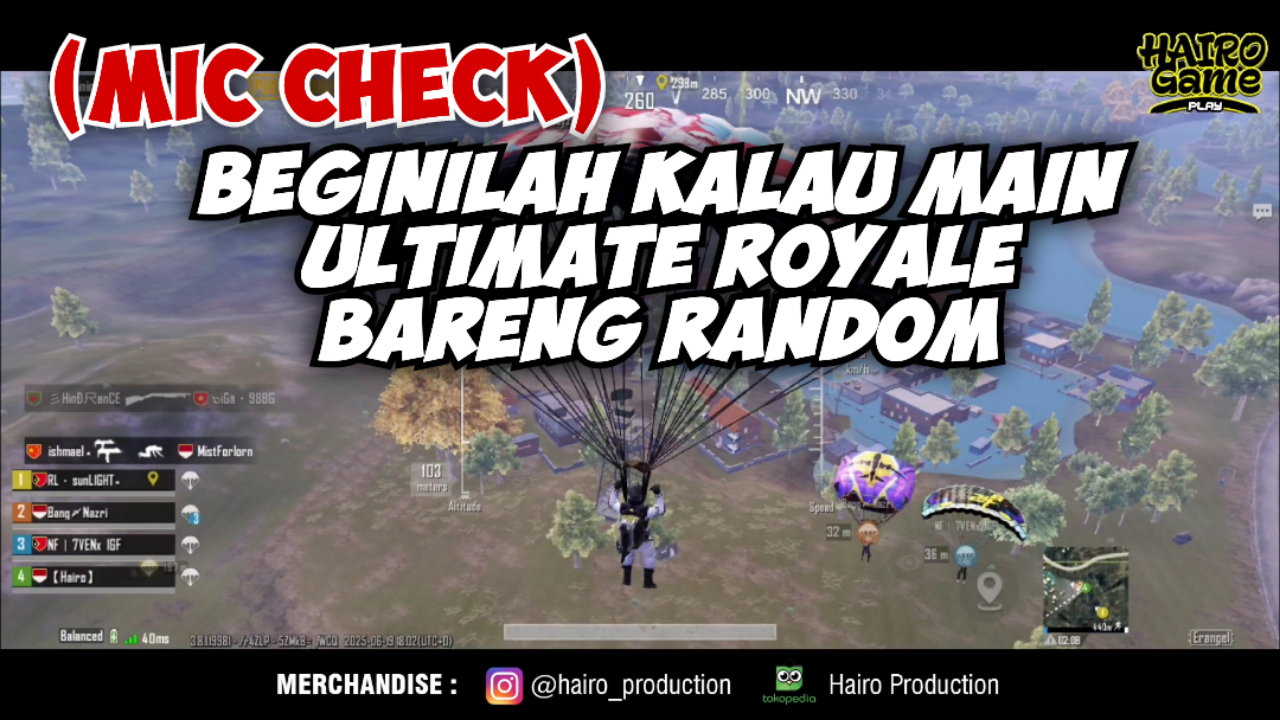 &#91;Video&#93; (Mic Check) Beginilah Main Ultimate Royale Bareng Random - PUBG MOBILE