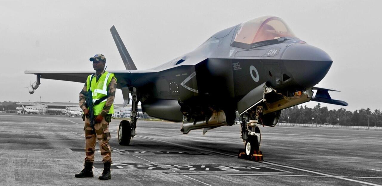 Setelah 7 Hari F-35B Inggris Mendarat Darurat di India, Pesawat Belum Bisa Diperbaiki