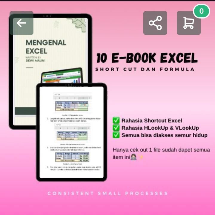 10+ EBOOK ORIGINAL belajar Excel