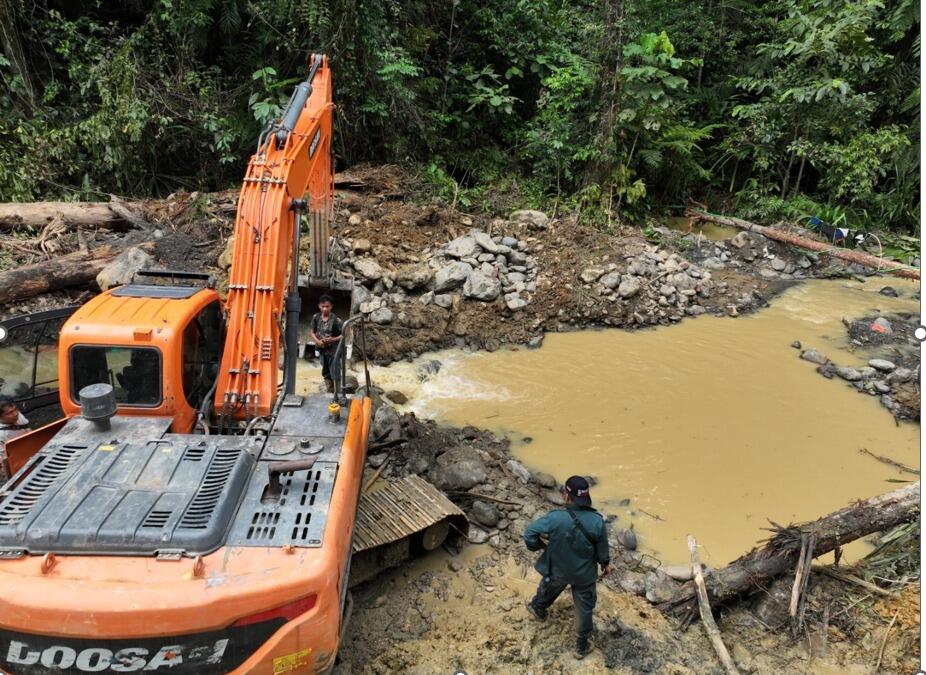 Penambang Emas Ilegal dalam Kawasan HPT Parimo Diancam Hukuman Berlapis