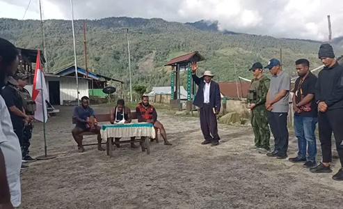 Tiga Anggota OPM Sinak Ucap Ikrar Setia Kepada NKRI
