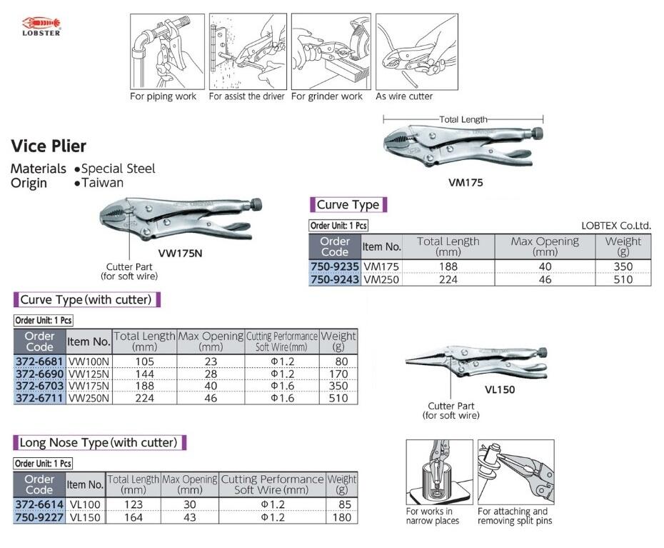 Lobstex Vice Plier
