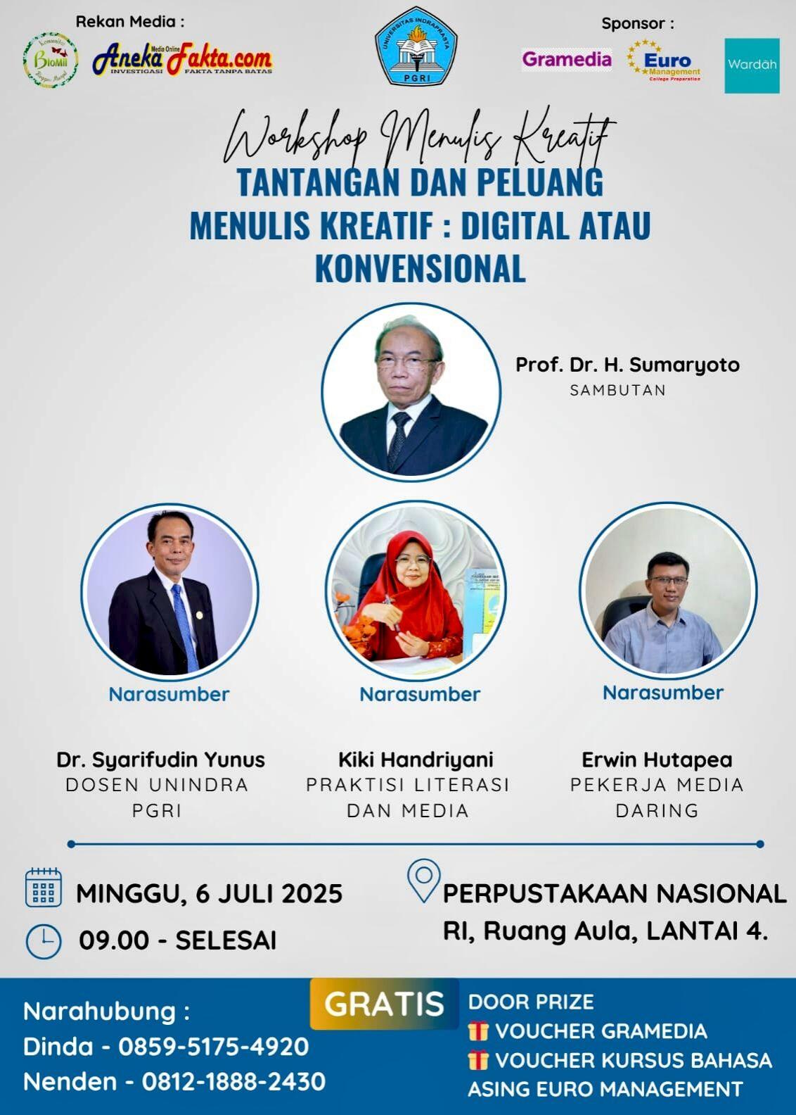 Apa Saja Luaran Kuliah Menulis Kreatif di Unindra?