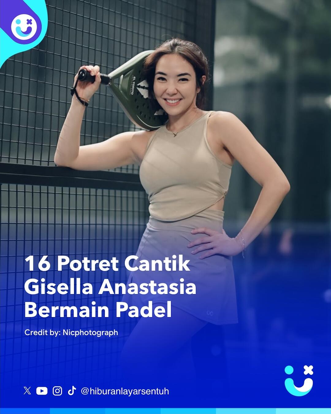 16 Potret Gaya Sporty Gisella Anastasia Di Lapangan Padel