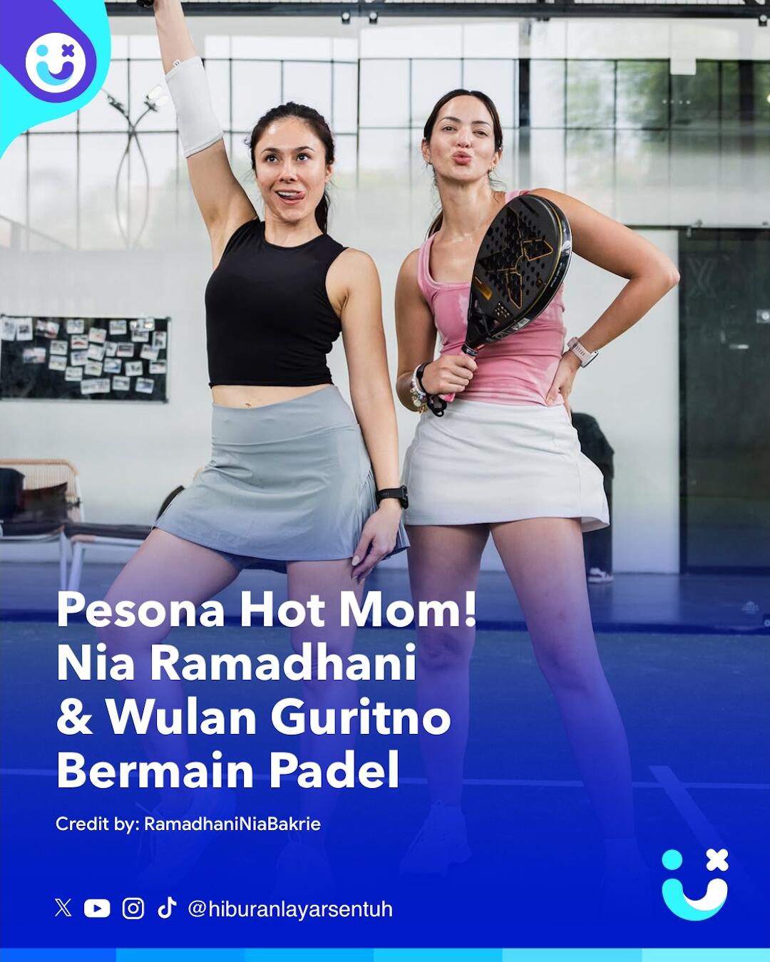 8 Potret Hot Mom! Nia Ramadhani - Wulan Guritno Main Padel Bareng