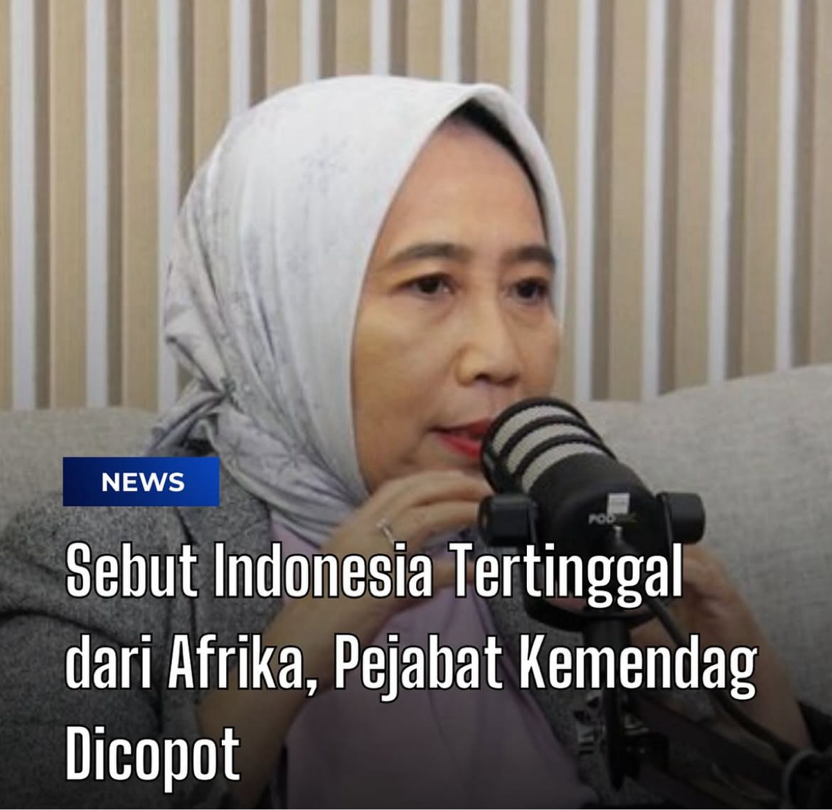Pejabat Kementerian Perdagangan Diduga Dicopot karena Sebut RI Tertinggal dari Afrika