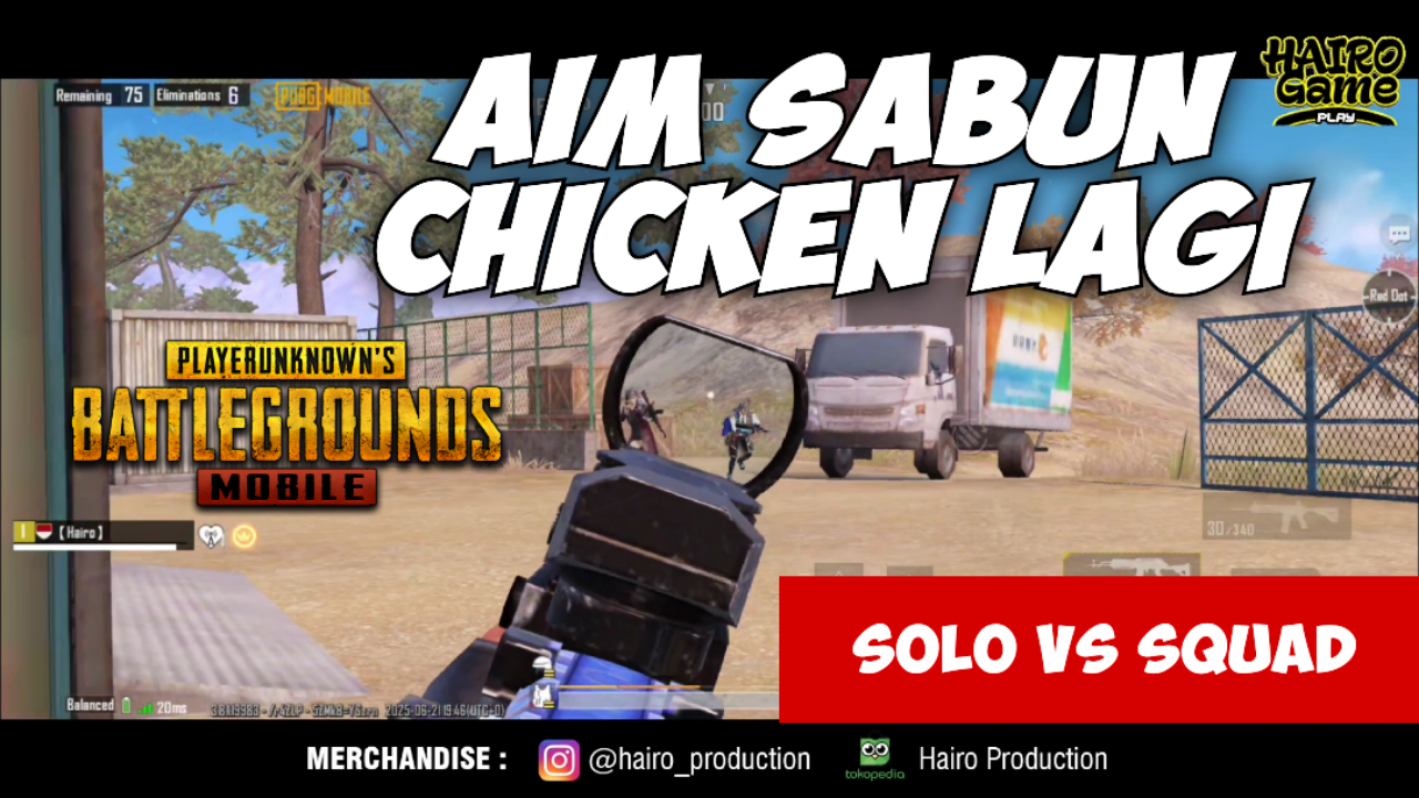&#91;Video&#93; (Solo Vs Squad) AIM Sabun Chicken Lagi - PUBG MOBILE Gameplay