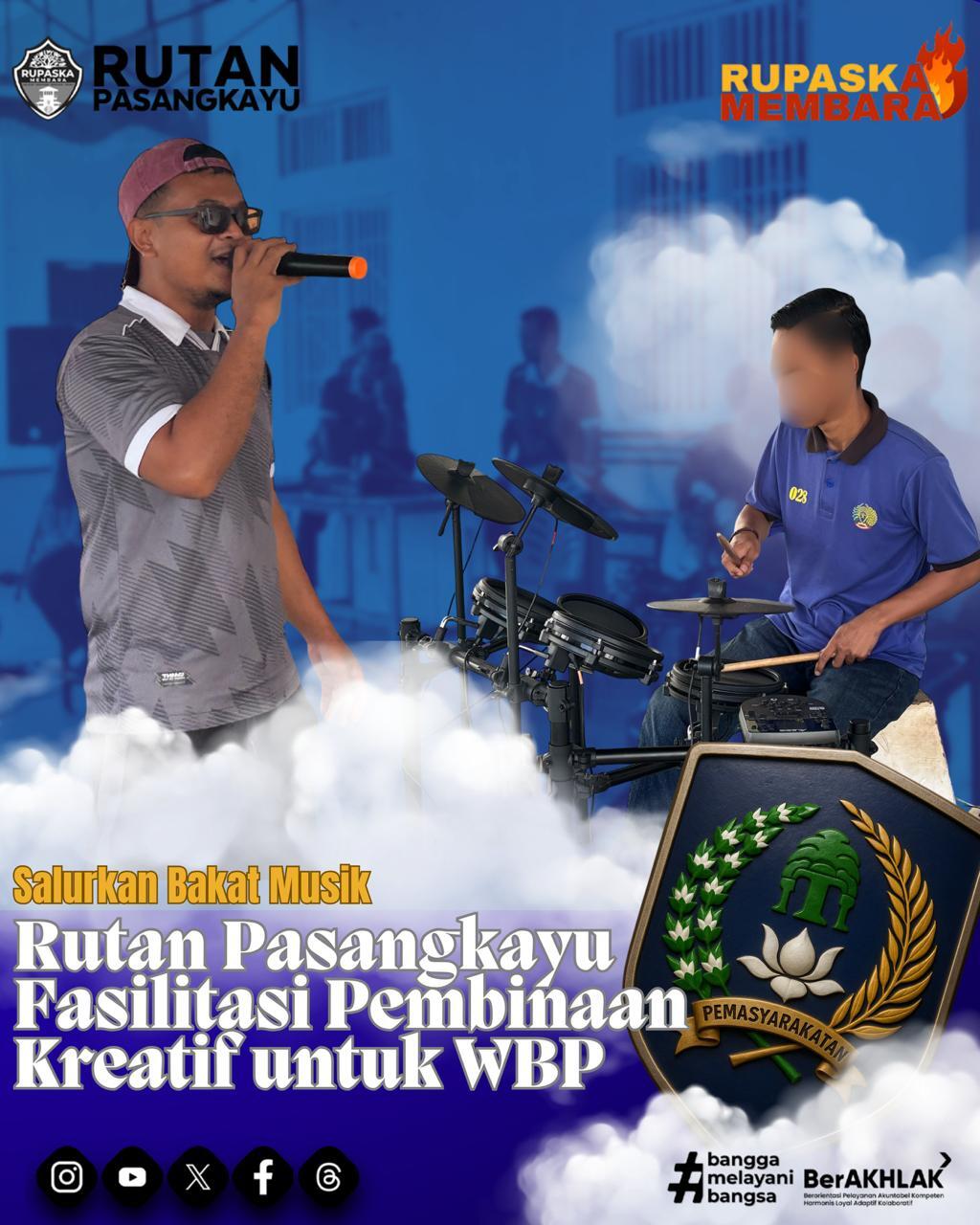 Salurkan Bakat Musik, Rutan Pasangkayu Fasilitasi Pembinaan Kreatif untuk WBP