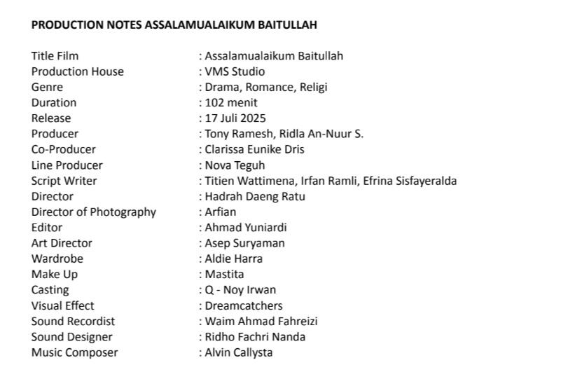 TINGGAL 9 HARI MENUJU TAYANG Film Assalamu'alaikum Baitullah