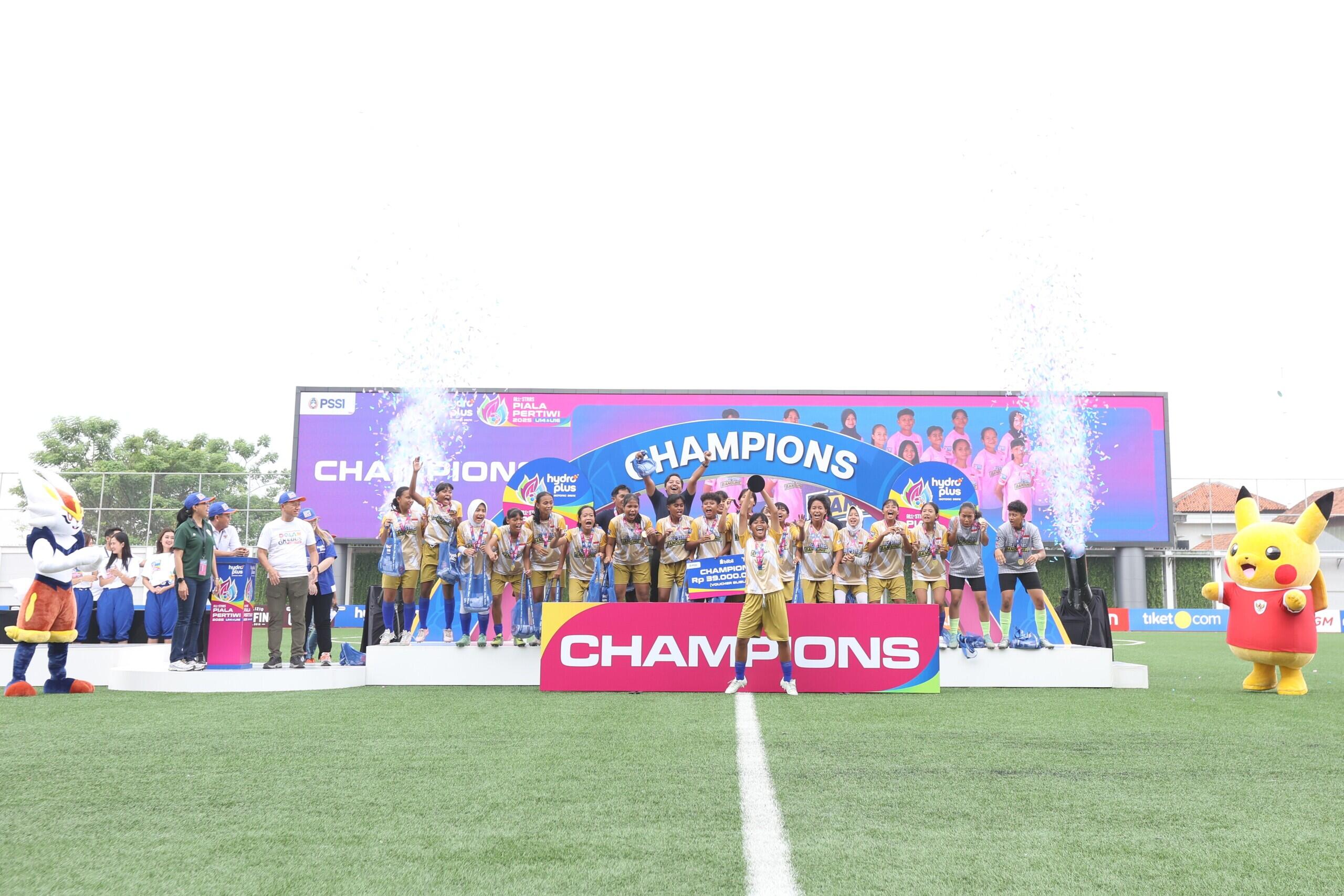 All Stars Bandung Juara HYDROPLUS Piala Pertiwi U14 &amp; U16 2025 All Stars