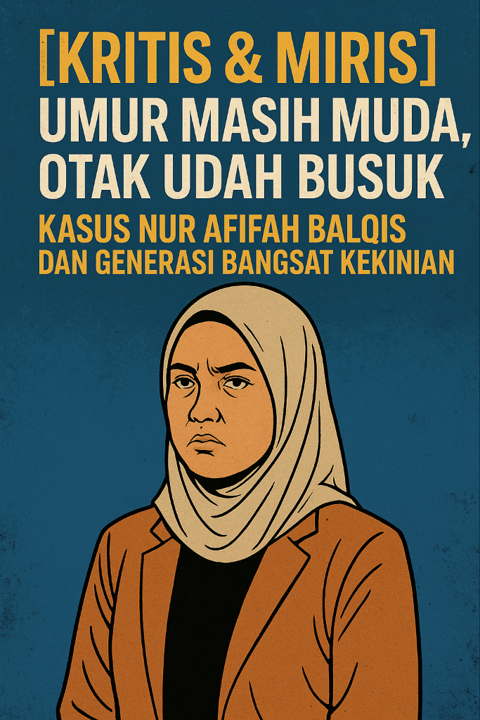 Umur Masih Muda, Otak Udah Busuk : Kasus Nur Afifah Balqis Dan Generasi Muda Bangsat