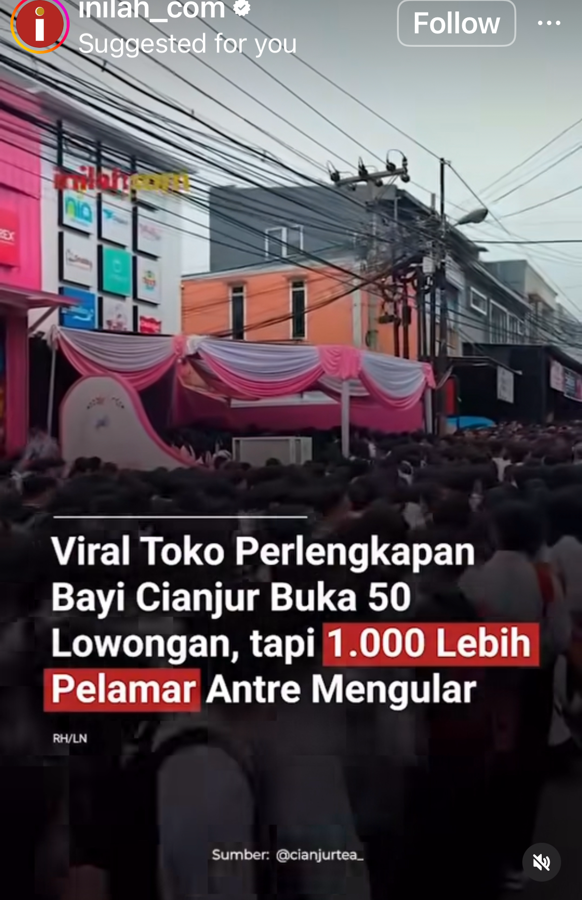 Heboh Toko Perlengkapan Bayi Cianjur Buka 50 Lowongan: Yang Datang 1.000 Pelamar