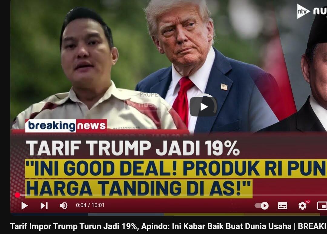 RI Kena Tarif Impor Trump 19%, Begini Analisa &amp; Dampaknya ke Ekonomi!