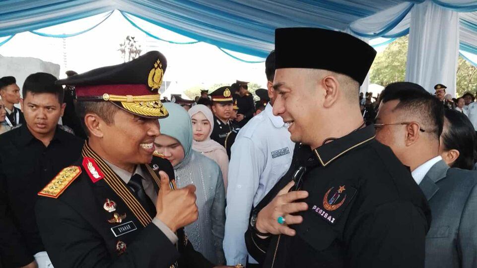 Presiden Prabowo Apresiasi Batalyon Perisai Syarikat Islam di Momen HUT Bhayangkara