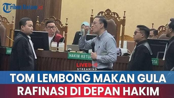 Tom Lembong Divonis 4,5 Tahun Penjara dan Denda Rp750 Juta