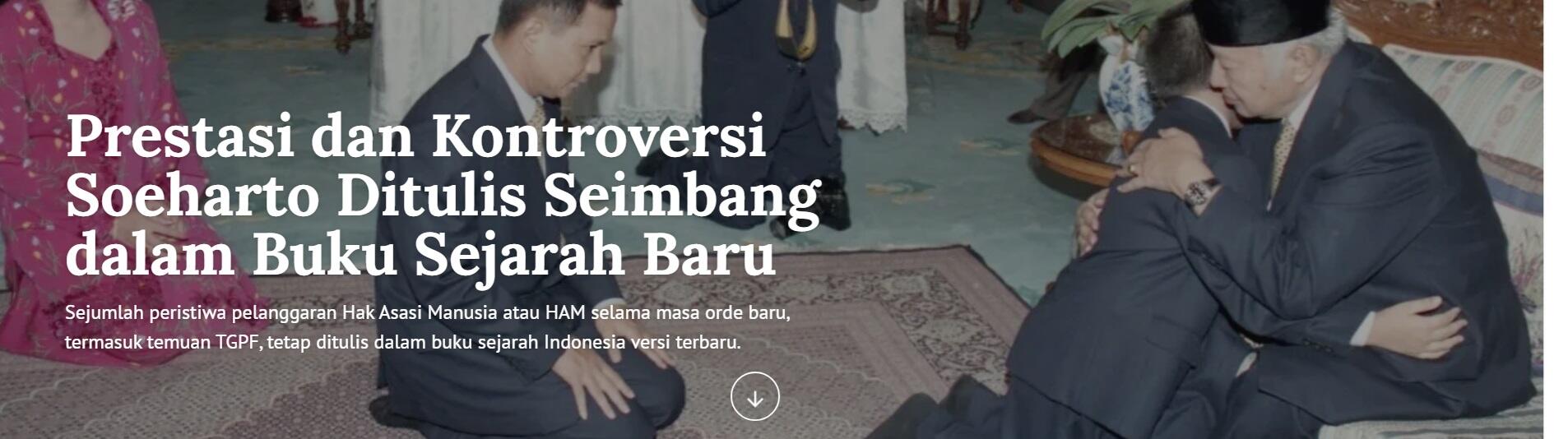 Prestasi dan Kontroversi Soeharto Ditulis Seimbang dalam Buku Sejarah Baru