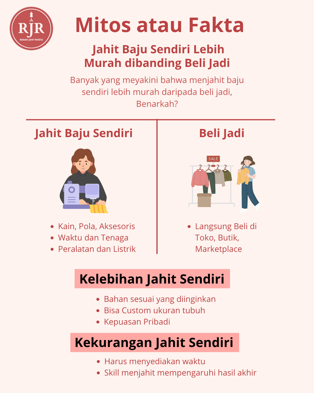 Benarkah Jahit Baju Sendiri Lebih Hemat? Simak Fakta dan Pertimbangannya