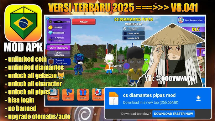 CS Diamantes Pipas Mod Apk v8.041 Unlimited Money Unduh Gratis Versi Terbaru 2025
