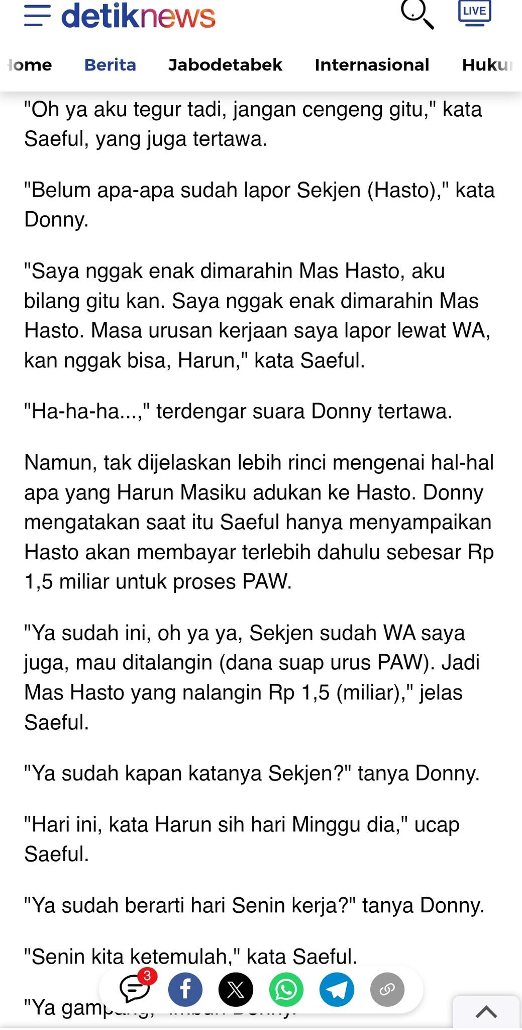 PDIP Resmi Dukung Pemerintahan Prabowo