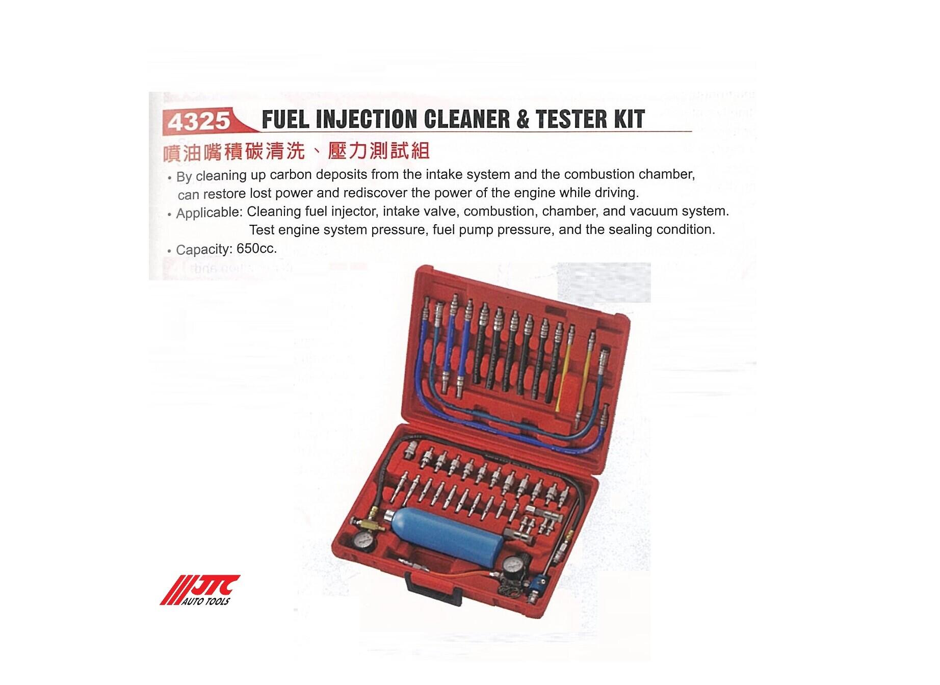 Fuel Injection Cleaner &amp; Tester Kit JTC-4325