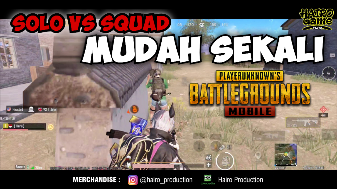 &#91;Video&#93; (Solo Vs Squad) Mudah Sekali - PUBG MOBILE Gameplay