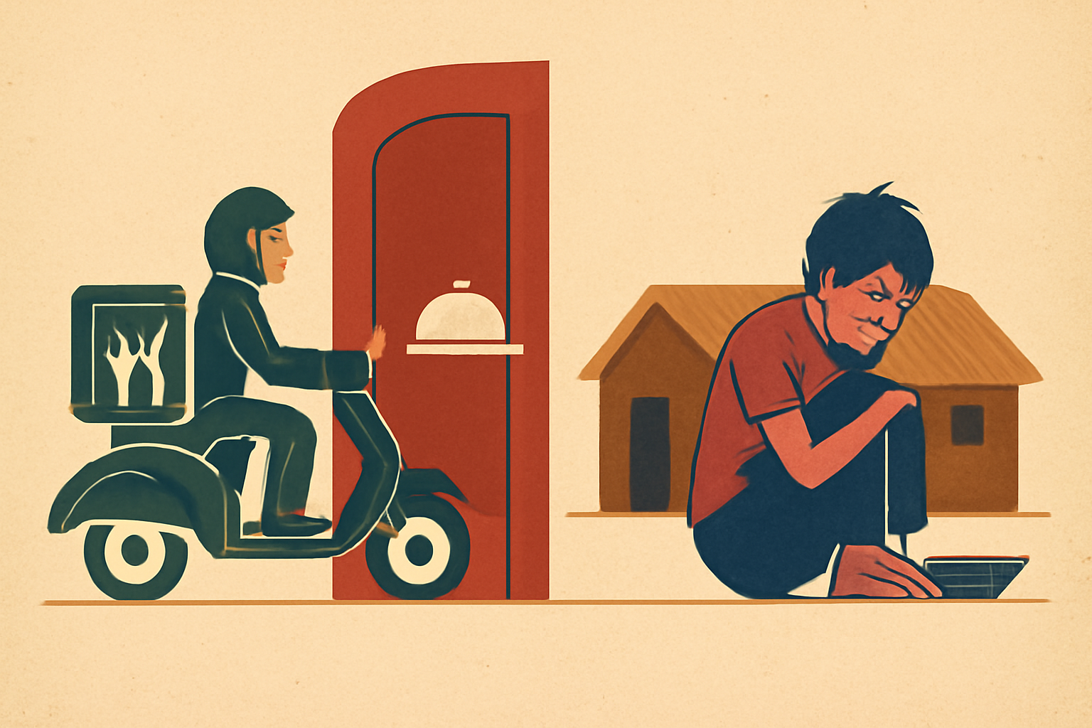 Go-Food:Makanan Dikirim ke Pintu Rumah, Tp Knp Msh Bnyk yg Kelaparan?